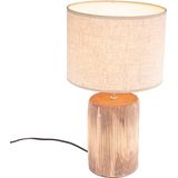 Moderne tafellamp hout 43 x 24 cm incl. LED - Lipa