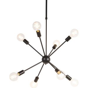 Design hanglamp zwart 8-lichts - Sputnik