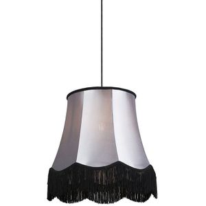 Retro hanglamp zwart met grijs 45 cm - Granny