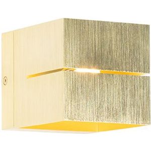 Moderne wandlamp goud 9,7 cm - Transfer Groove