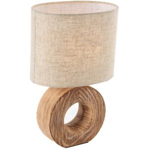 Moderne tafellamp beige incl. LED - Meau