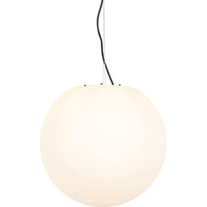 QAZQA nura - Moderne Hanglamp voor buiten - 1 lichts - Ø 45 cm - Wit - Buitenverlichting