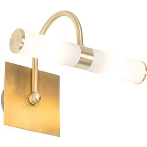QAZQA bath - Moderne Wandlamp voor binnen voor badkamer - 2 lichts - D 175 mm - Goud/messing -