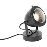 Industriële tafellamp zwart 18 cm - Emado