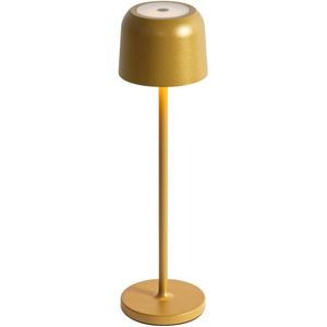 Tafellamp mushroom goud oplaadbaar incl. laadstation - Raika