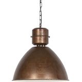 QAZQA flynn - Industriele Hanglamp - 1 lichts - Ø 500 mm - Roestbruin - Industrieel - Woonkamers-sSlaapkamers-sKeuken