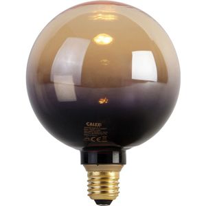 E27 dimbare LED lamp G125 zwart goud 3,5W 80 lm 1800K