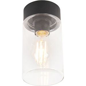 Moderne plafondlamp zwart 22,6 cm IP44 - Jarra