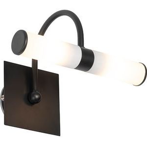 QAZQA bath - Klassieke Wandlamp voor binnen voor badkamer - 1 lichts - D 175 mm - Zwart -