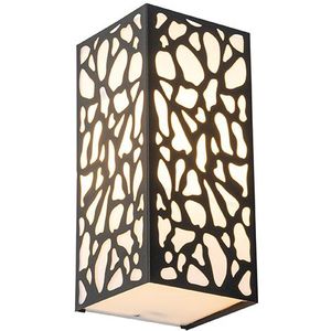 Moderne buiten wandlamp zwart IP44 - Nicole