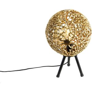 Art deco tafellamp tripod goud - Maro