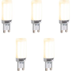 Set van 5 G9 3-staps dimbare LED lampen opaal 4.5W 500 lm 2700K