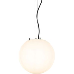 QAZQA Nura - Moderne Hanglamp Voor Buiten - 1 Lichts - Ø 25 cm - Wit - Buitenverlichting