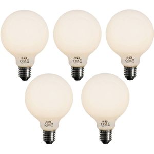 E27 Dimbare LED Lamp - Opaal - G95 - 5W - 450 lm - 3000K