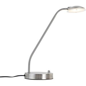 Moderne tafellamp staal incl. LED - Eva