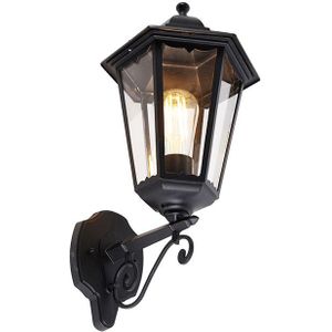 QAZQA new_orleans - Klassieke Wandlamp voor buiten - 1 lichts - D 26.8 cm - Zwart - Buitenverlichting