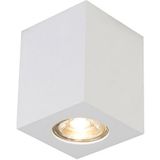 QAZQA Quba - Design Plafondspot - Spotje - Opbouwspot - 1 Lichts - L 75 Mm - Wit