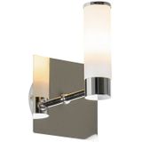 QAZQA Bath - Moderne Wandlamp Voor Binnen Voor Badkamer - 1 Lichts - D 11.5 cm - Chroom -