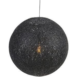 Landelijke hanglamp zwart 60 cm - Corda