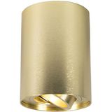 QAZQA Rondoo Up - Moderne Plafondspot - Spotje - Opbouwspot - 1 Lichts - 95 Mm - Goud - Woonkamer