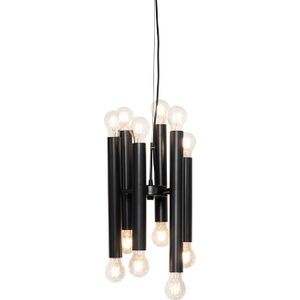 Art deco hanglamp zwart 12-lichts - Tubi