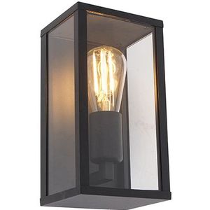 Industriële wandlamp zwart 26 cm IP44 - Charlois