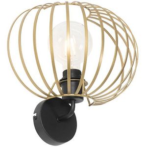 Design wandlamp messing 30 cm - Johanna