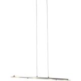 QAZQA platina - Moderne LED Dimbare Hanglamp met Dimmer - 4 lichts - L 850 mm - Staal - Woonkamers-sSlaapkamers-sKeuken