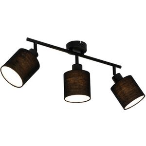 Moderne plafondlamp zwart 3-lichts - Hetta