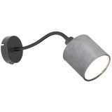 QAZQA merwe - Moderne Wandlamp voor binnen - 1 lichts - D 31 cm - Grijs - Woonkamer | Slaapkamer