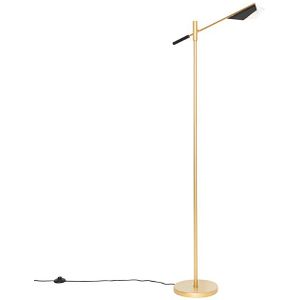 Design vloerlamp zwart met goud - Sinem