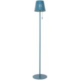 Buiten vloerlamp blauw incl. LED 3-staps dimbaar op solar - Ferre