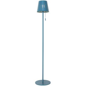 Buiten vloerlamp blauw incl. LED 3-staps dimbaar op solar - Ferre