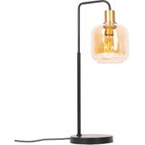 QAZQA Zuzanna - Design Tafellamp - 1 Lichts - H 59.5 cm - Zwart Goud