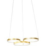 QAZQA rondas - Moderne LED Dimbare Hanglamp met Dimmer - 1 lichts - L 520 mm - Goud - Woonkamers-sSlaapkamers-sKeuken