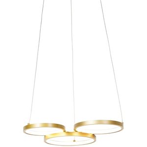 QAZQA rondas - Moderne LED Dimbare Hanglamp met Dimmer - 1 lichts - L 520 mm - Goud - Woonkamers-sSlaapkamers-sKeuken