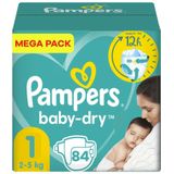 Pampers - Baby Dry - Maat 1 - Mega Pack - 84 luiers