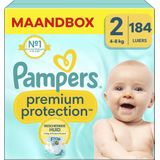 Pampers - Premium Protection - Maat 2 - Maandbox - 184 Stuks - 4-8 kg