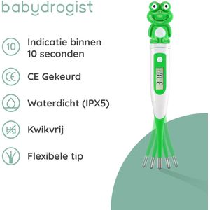 Babydrogist - Digitale Thermometer - Kikker - Flexibele Tip