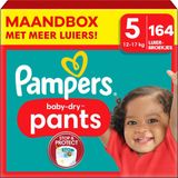 Pampers - Baby Dry Pants - Maat 5 - Maandbox - 164 stuks - 12/17KG