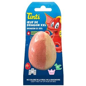 Tinti - Draken Ei XXL Badbruisbal - Rood/Geel - 1 stuk
