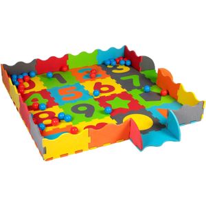 3-in-1 Speelset - Puzzel en Ballbox (40 stukjes) - Schuimrubber