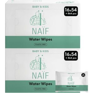 Naïf - Billendoekjes - 32 x 54 - 1728 doekjes - Plastic vrije & Biologisch