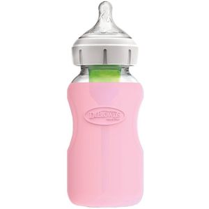 Dr. Brown's Flesbeschermer - Brede halsfles - 270ml - Roze