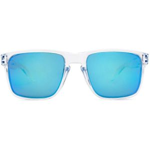 Oakley Holbrook XL OO 9417 07 59 - vierkant zonnebrillen, mannen, transparant, polariserend spiegelend