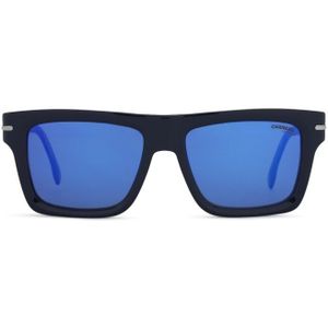 Carrera 305/S Y00 XT 54 - vierkant zonnebrillen, unisex, blauw, spiegelend