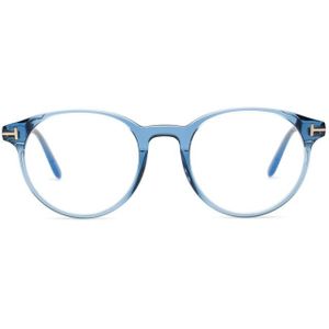 Tom Ford Ft5695-B 090 49 - brillen, rond, mannen, blauw