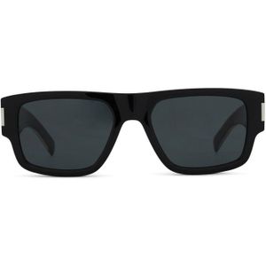 Saint Laurent SL 659 001 55 - rechthoek zonnebrillen, unisex, zwart