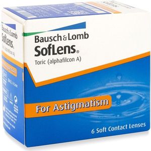SofLens Toric (6 lenzen) - maandlenzen, torisch, Alphafilcon A