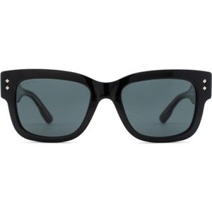 Gucci Gg1217S 001 53 - rechthoek zonnebrillen, unisex, zwart